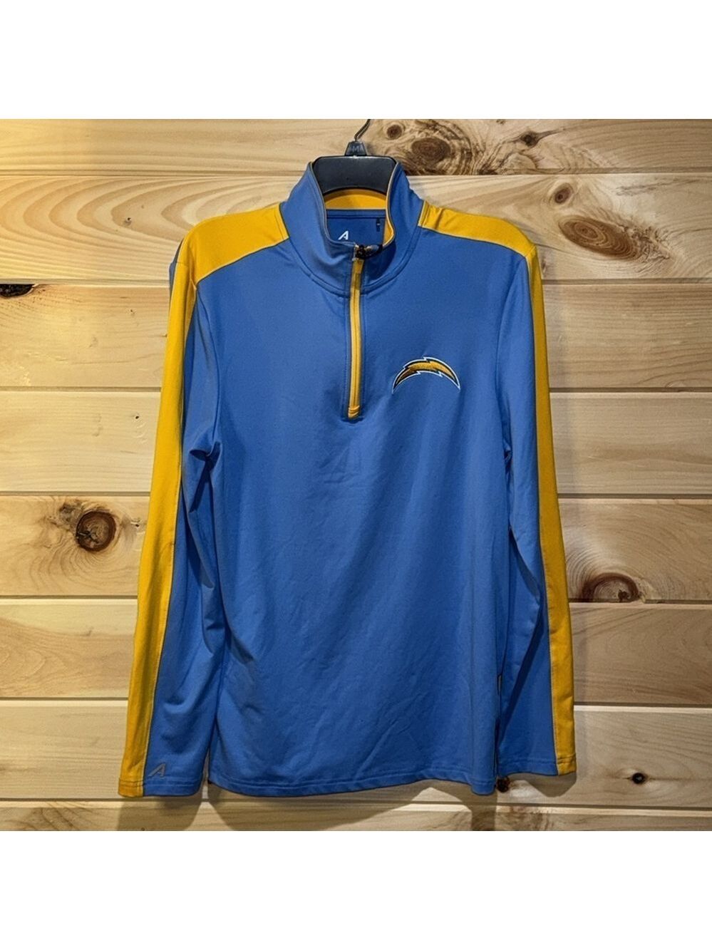 Antigua Los Angeles Chargers Quarter Zip Pullover Small